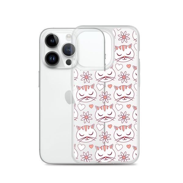 clear-case-for-iphone-iphone-14-pro-case-with-phone-6a1d6d62f28fa.jpg Cat Flowers and Hearts iPhone Clear Case