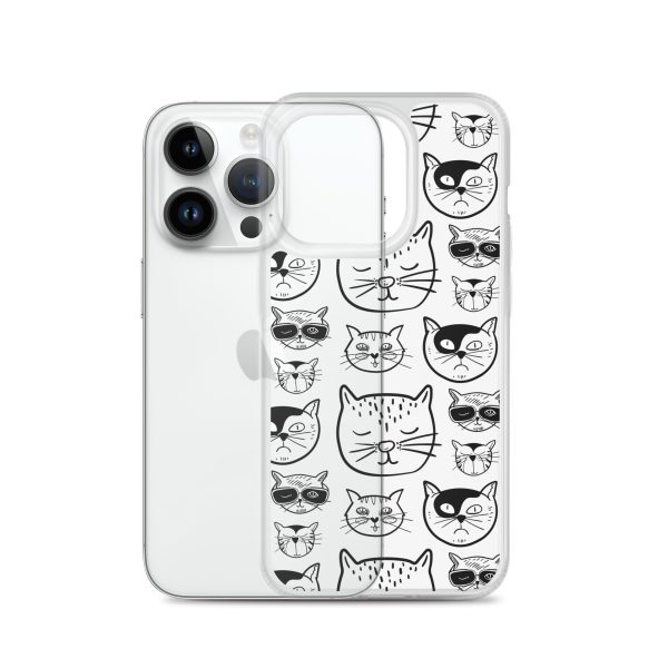 Cartoonish Cat iPhone Clear Case