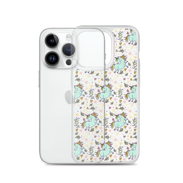 Hand-Drawn Unicorn iPhone Clear Case