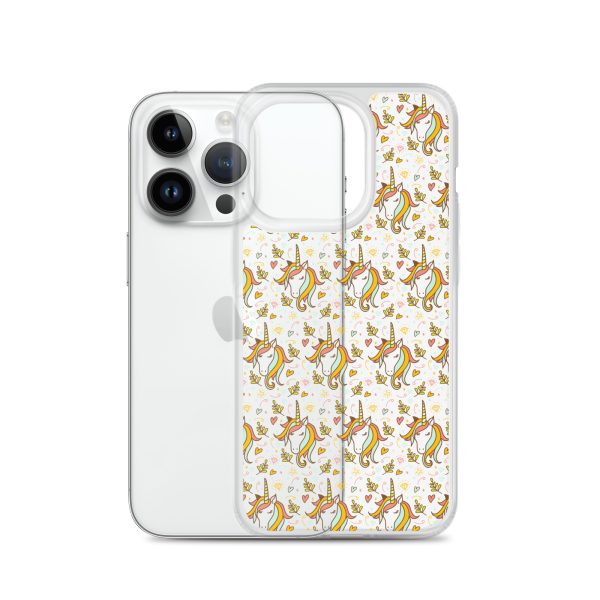 Unicorn Doodle iPhone Clear Case