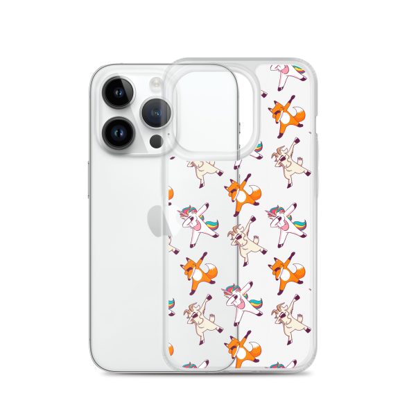 Dabbing Animals iPhone Clear Case