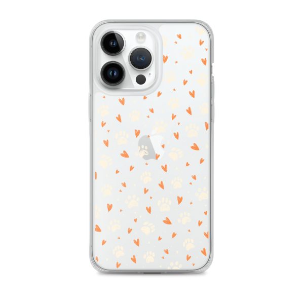 clear-case-for-iphone-iphone-14-pro-max-case-on-phone-6a1d6a91cf926.jpg Paws Prints Hearts iPhone Clear Case