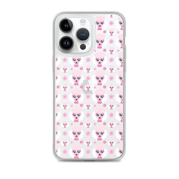 Pink Poodle iPhone Clear Case