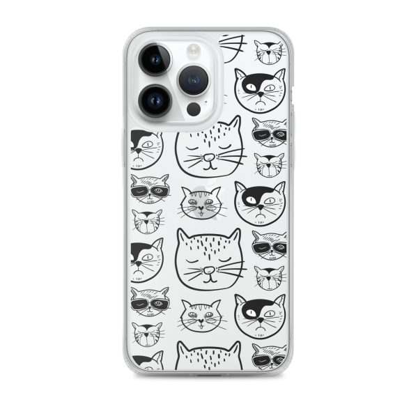 Cartoonish Cat iPhone Clear Case