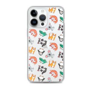 Cute Cartoon Animals iPhone Clear Case
