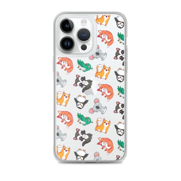 Cute Cartoon Animals iPhone Clear Case