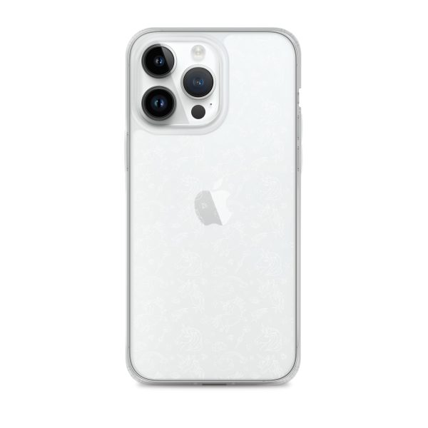 Unicorn Outline Drawing iPhone Clear Case