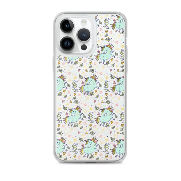 Hand-Drawn Unicorn iPhone Clear Case