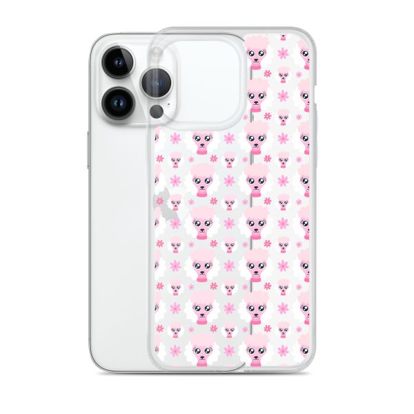 Pink Poodle iPhone Clear Case