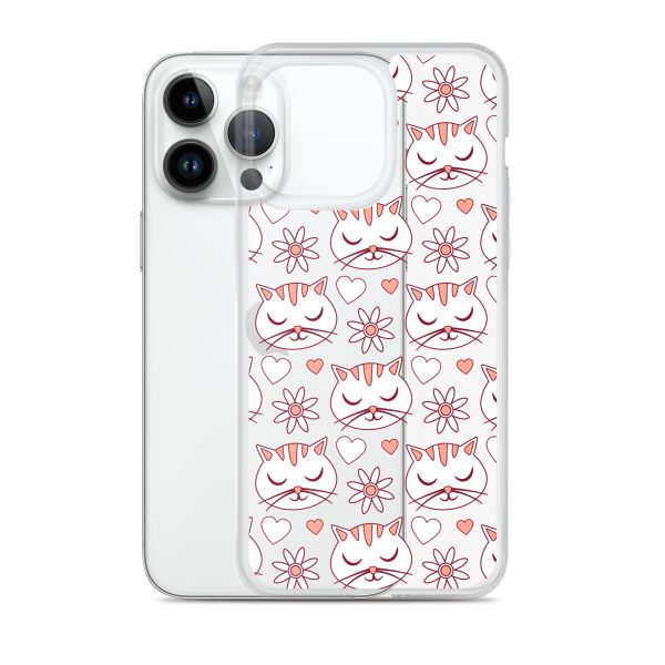 clear-case-for-iphone-iphone-14-pro-max-case-with-phone-6a1d6d62f281b.jpg Cat Flowers and Hearts iPhone Clear Case