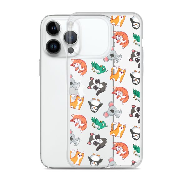 Cute Cartoon Animals iPhone Clear Case