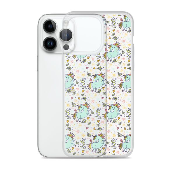 Hand-Drawn Unicorn iPhone Clear Case