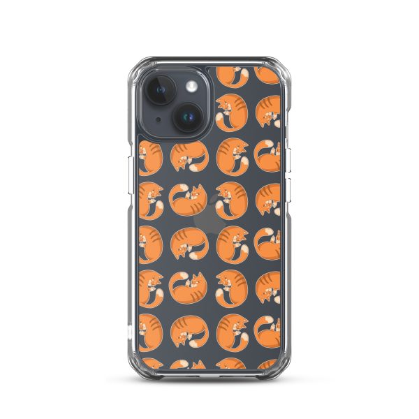 clear-case-for-iphone-iphone-15-case-on-phone-6a1d6e143b35b.jpg Orange Cat iPhone Clear Case