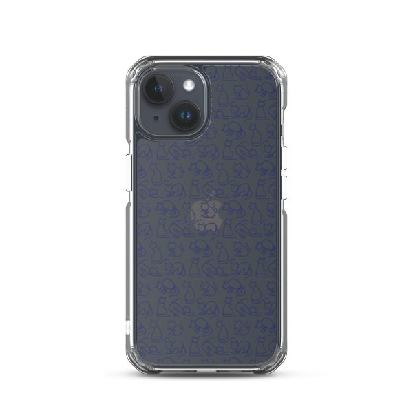 Simple Cat Outlines iPhone Clear Case