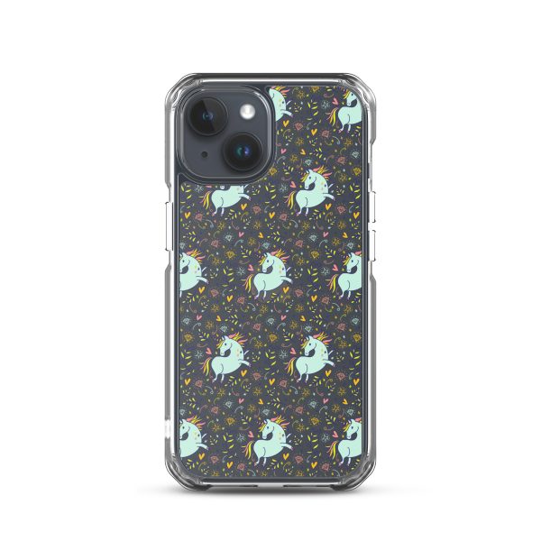 Hand-Drawn Unicorn iPhone Clear Case