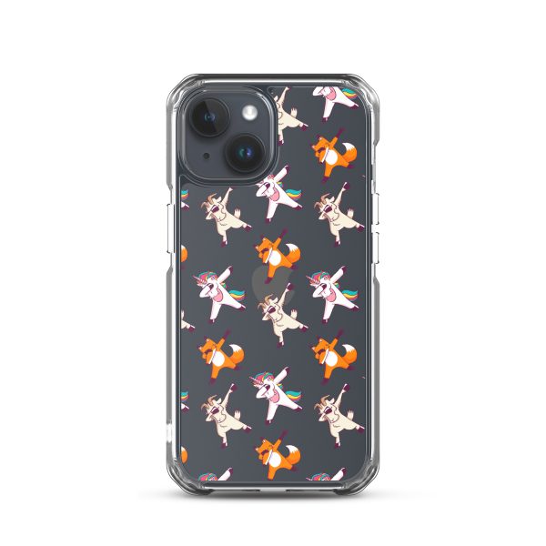 Dabbing Animals iPhone Clear Case