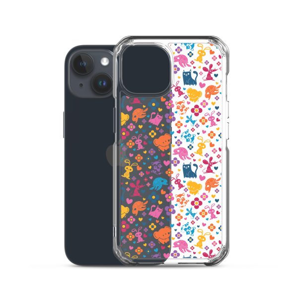 clear-case-for-iphone-iphone-15-case-with-phone-6a1d699004fa5.jpg Colorful Animals and Heart iPhone Clear Case