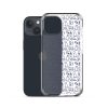 Simple Cat Outlines iPhone Clear Case