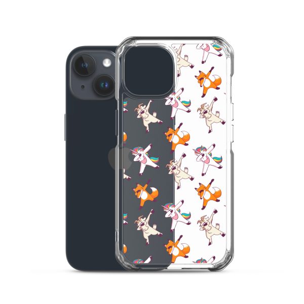 Dabbing Animals iPhone Clear Case