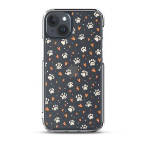 clear-case-for-iphone-iphone-15-plus-case-on-phone-6a1d6a91cddd4.jpg Paws Prints Hearts iPhone Clear Case
