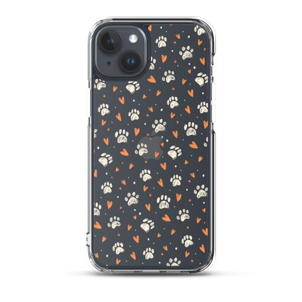 clear-case-for-iphone-iphone-15-plus-case-on-phone-6a1d6a91cddd4.jpg Paws Prints Hearts iPhone Clear Case