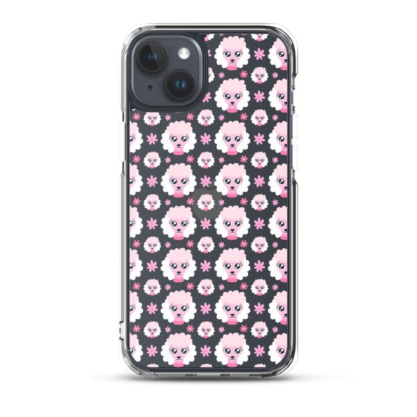 Pink Poodle iPhone Clear Case