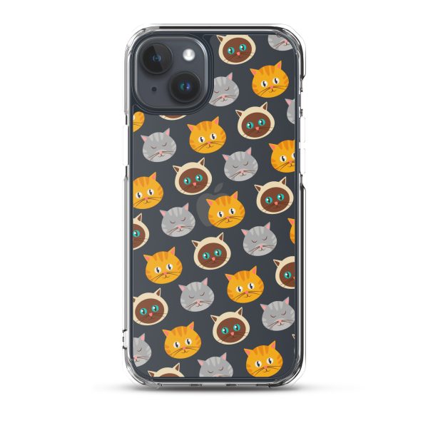 Cute Cats iPhone Clear Case