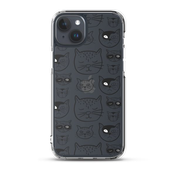 Cartoonish Cat iPhone Clear Case