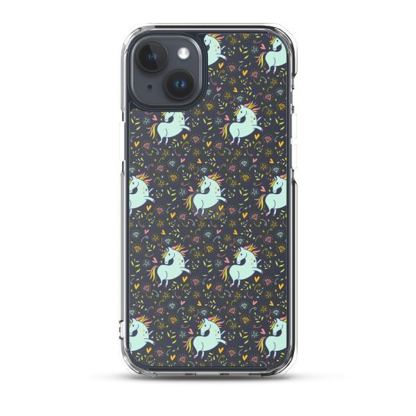 Hand-Drawn Unicorn iPhone Clear Case