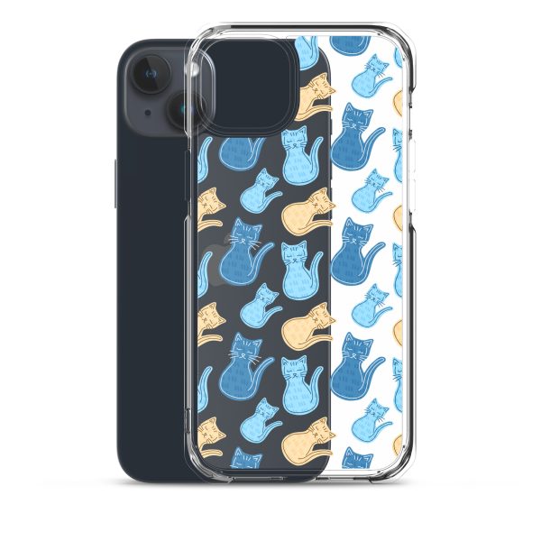 Cat Cartoon iPhone Clear Case