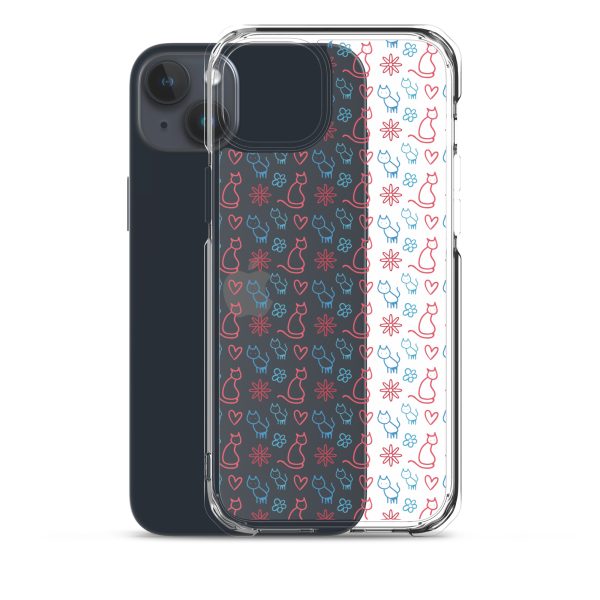 clear-case-for-iphone-iphone-15-plus-case-with-phone-6a1d6fc0b0c8b-1.jpg Cats and Flowers Doodle iPhone Clear Case