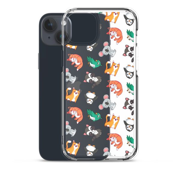 Cute Cartoon Animals iPhone Clear Case