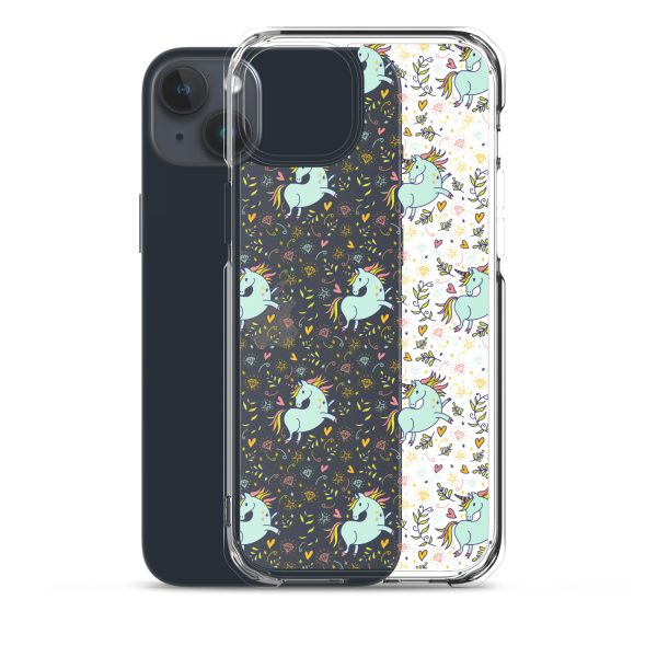 Hand-Drawn Unicorn iPhone Clear Case