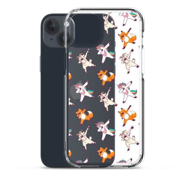 Dabbing Animals iPhone Clear Case