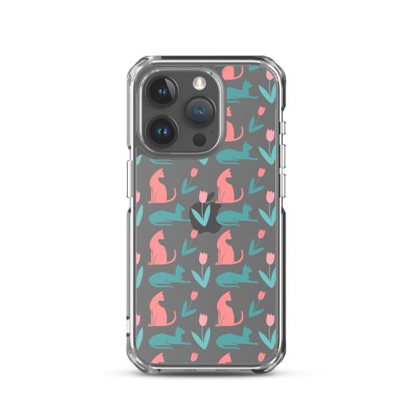 clear-case-for-iphone-iphone-15-pro-case-on-phone-6a1d6dc35673c.jpg Cat Silhouettes iPhone Clear Case