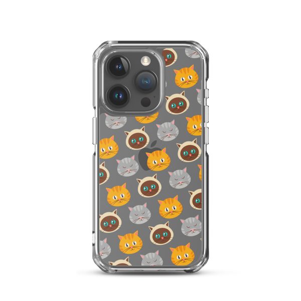 Cute Cats iPhone Clear Case