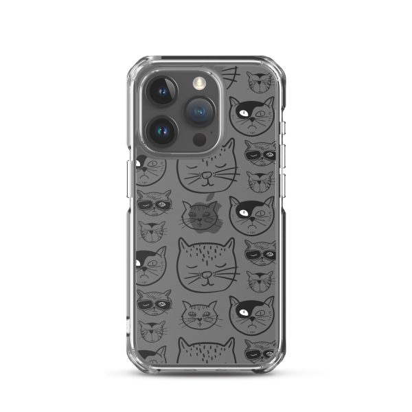 Cartoonish Cat iPhone Clear Case