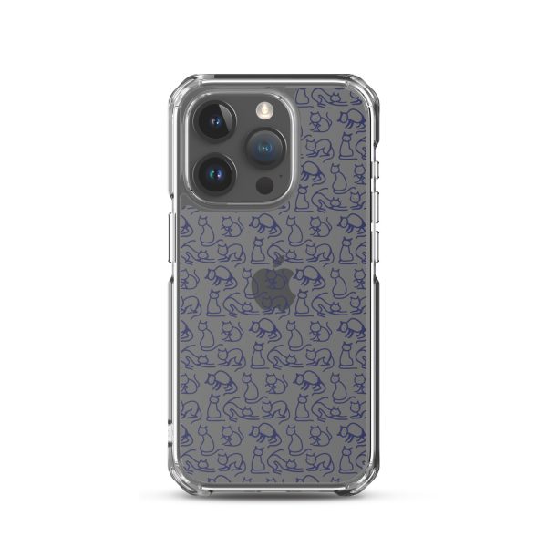 Simple Cat Outlines iPhone Clear Case