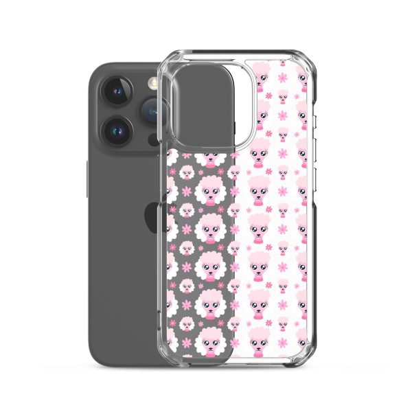 Pink Poodle iPhone Clear Case