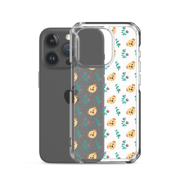 clear-case-for-iphone-iphone-15-pro-case-with-phone-6a1d6bd25b8af.jpg Dogs and Flowers iPhone Clear Case