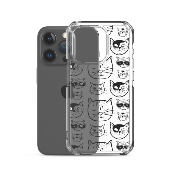 Cartoonish Cat iPhone Clear Case