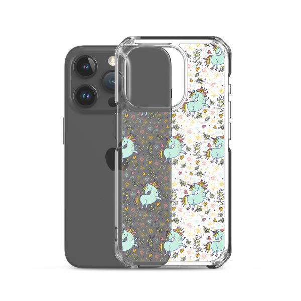 Hand-Drawn Unicorn iPhone Clear Case