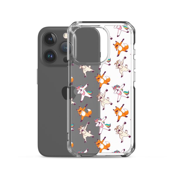 Dabbing Animals iPhone Clear Case