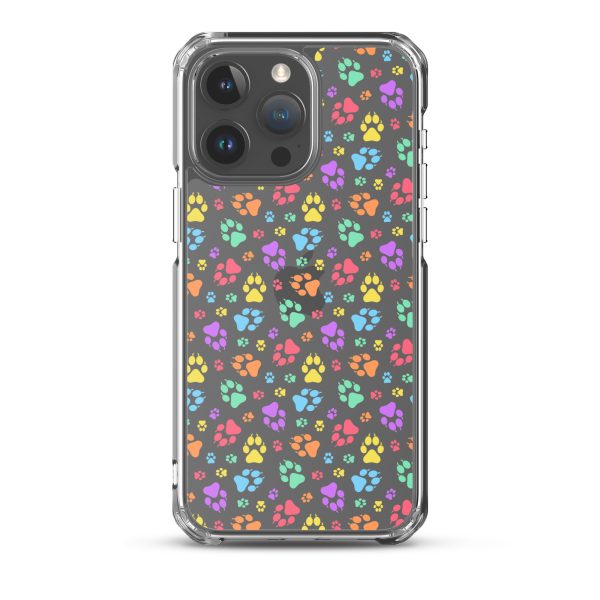 clear-case-for-iphone-iphone-15-pro-max-case-on-phone-6a1d6b394dee1.jpg Puppy Paw Prints iPhone Clear Case