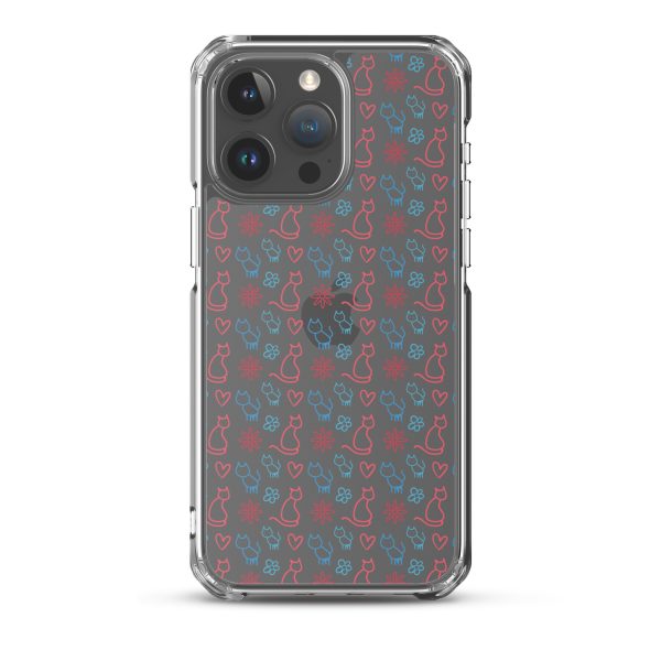 clear-case-for-iphone-iphone-15-pro-max-case-on-phone-6a1d6fc0b0d21-1.jpg Cats and Flowers Doodle iPhone Clear Case