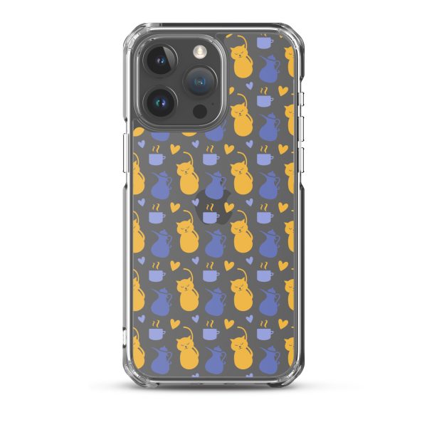 clear-case-for-iphone-iphone-15-pro-max-case-on-phone-6a1d6fec16b44.jpg Tea and Cat iPhone Clear Case
