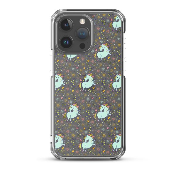 Hand-Drawn Unicorn iPhone Clear Case