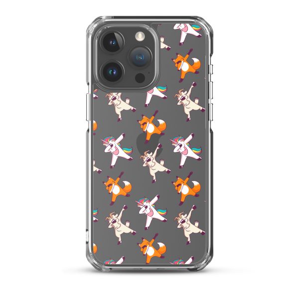 Dabbing Animals iPhone Clear Case