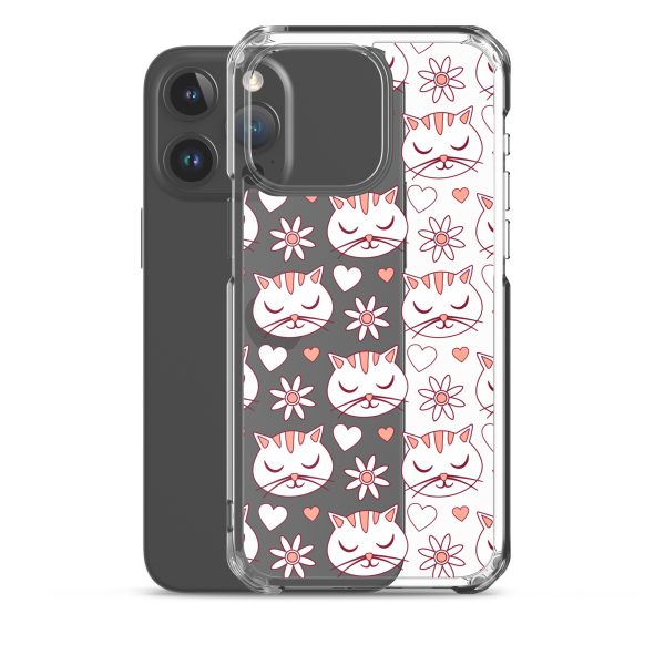 clear-case-for-iphone-iphone-15-pro-max-case-with-phone-6a1d6d62f2ba7.jpg Cat Flowers and Hearts iPhone Clear Case