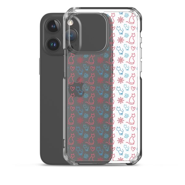 clear-case-for-iphone-iphone-15-pro-max-case-with-phone-6a1d6fc0b0d71-1.jpg Cats and Flowers Doodle iPhone Clear Case